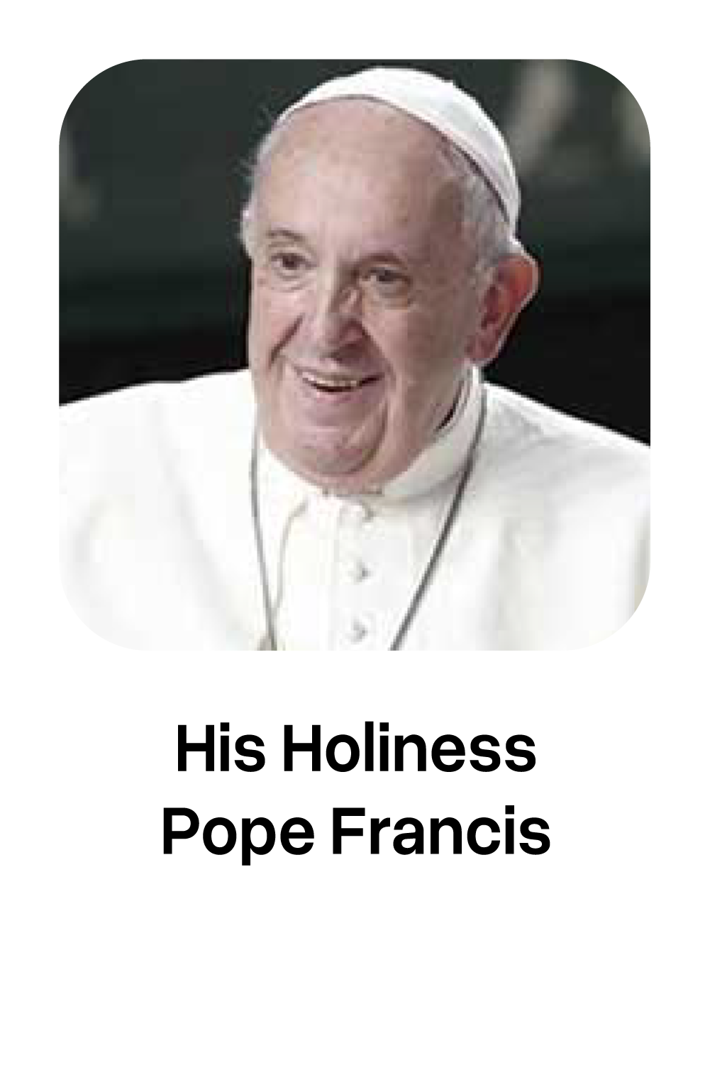 His Holiness Pope Francis